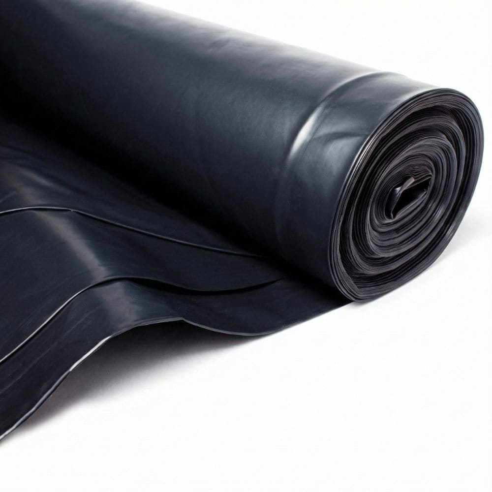 300mu (1200G) Black Polythene Damp Proof Membrane (DPM) 4m x 25m (100m2/Roll)