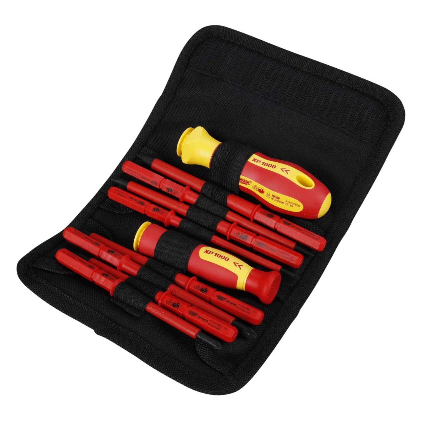 Draper Tools 10 Piece XP1000 VDE Interchangeable Blade Screwdriver Set