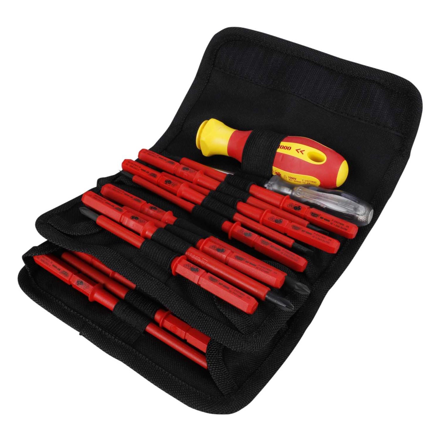 Draper Tools 18 Piece XP1000 VDE Interchangeable Blade Screwdriver Set