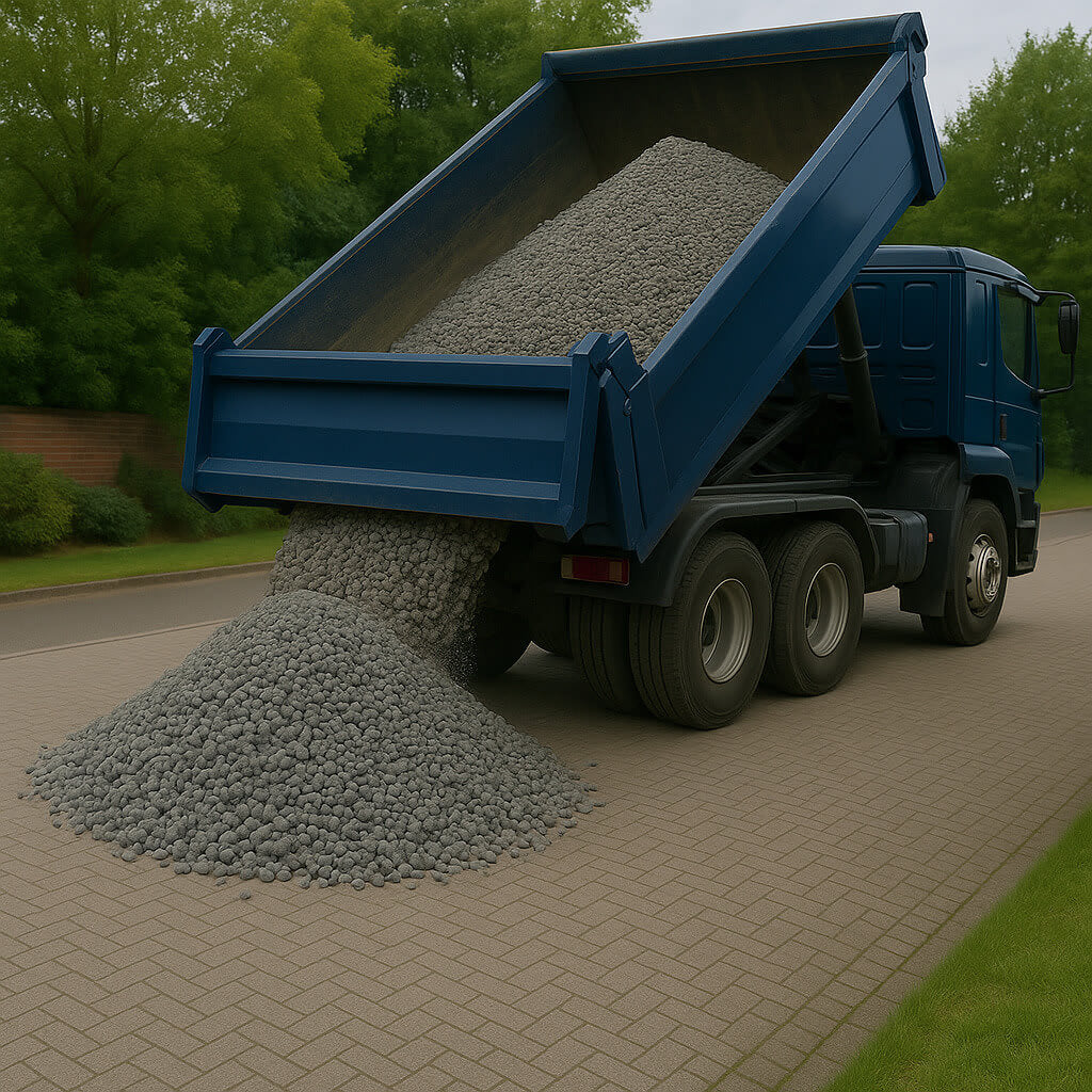 20mm Non Decorative Pea Shingle/Gravel Loose Load Tonne