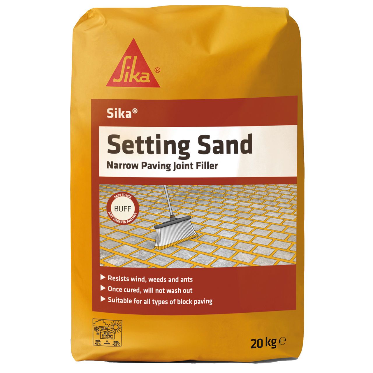 Sika Setting Sand Joint Filler 20Kg Buff SKSANDBF20
