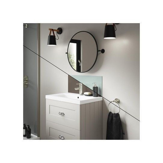 WETWALL ALLOY UPSTAND 4 x 250 x 600mm TERRA GREY/SEABREEZE GREEN SWA-TGSG-600X250X4