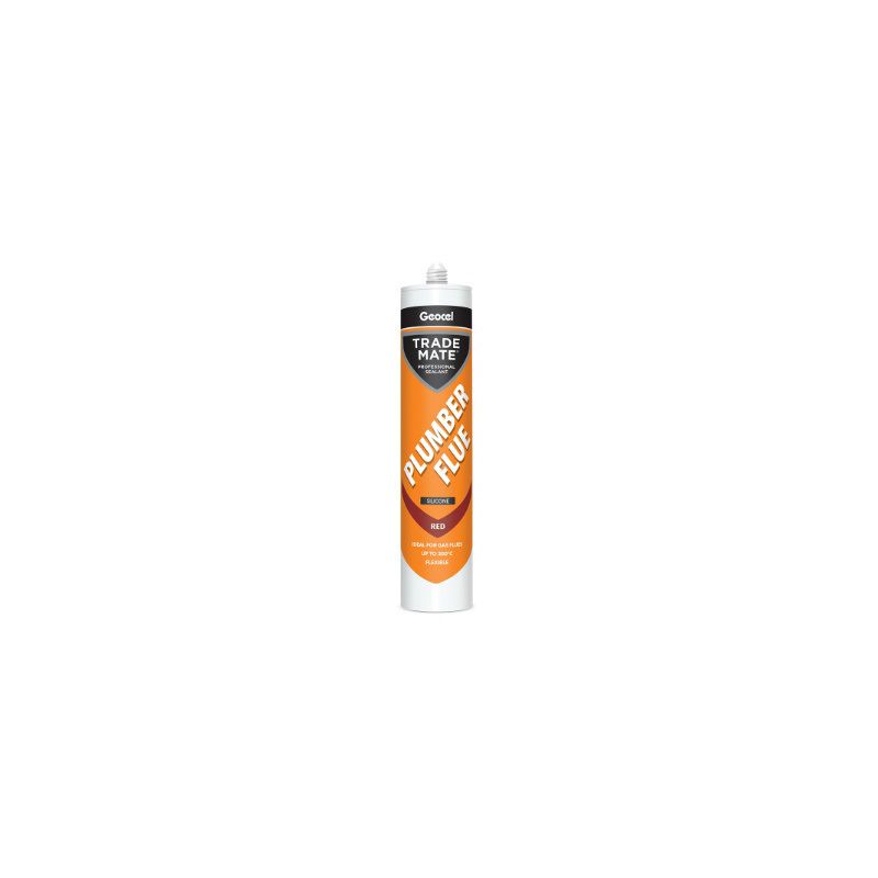 GEOCEL PLUMBA FLUE 310ml HIGH TEMP SILICONE SEALANT RED 2902443/C05