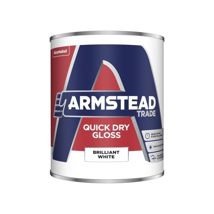 ARMSTEAD TRADE QUICK DRYING GLOSS 1l BRILLIANT WHITE 5282520