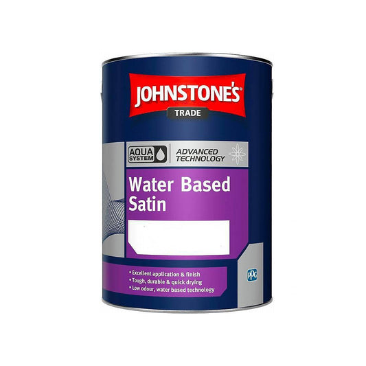 JOHNSTONES AQUA WATER BASED SATIN WHITE 2.5l 307666