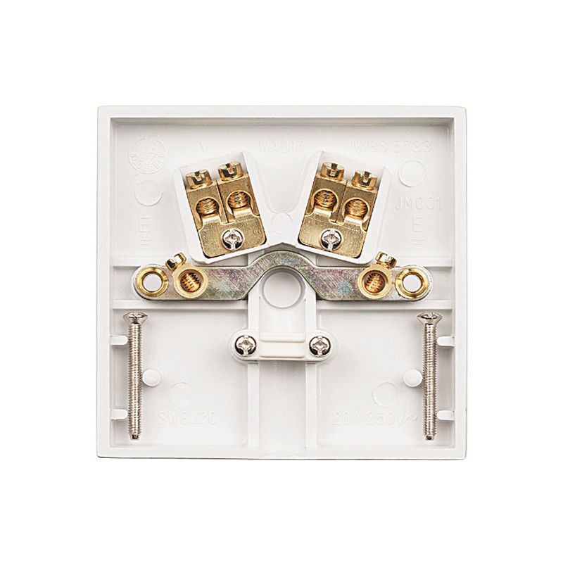 CLICK PRW017 CONN UNIT FLEX OUT 20A WHITE