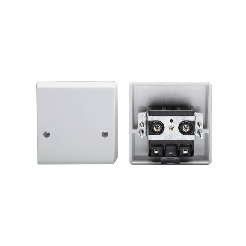 CRABTREE 4506 CABLE OUTLET WITH TERMINALS & CABLE CLAMP 45a