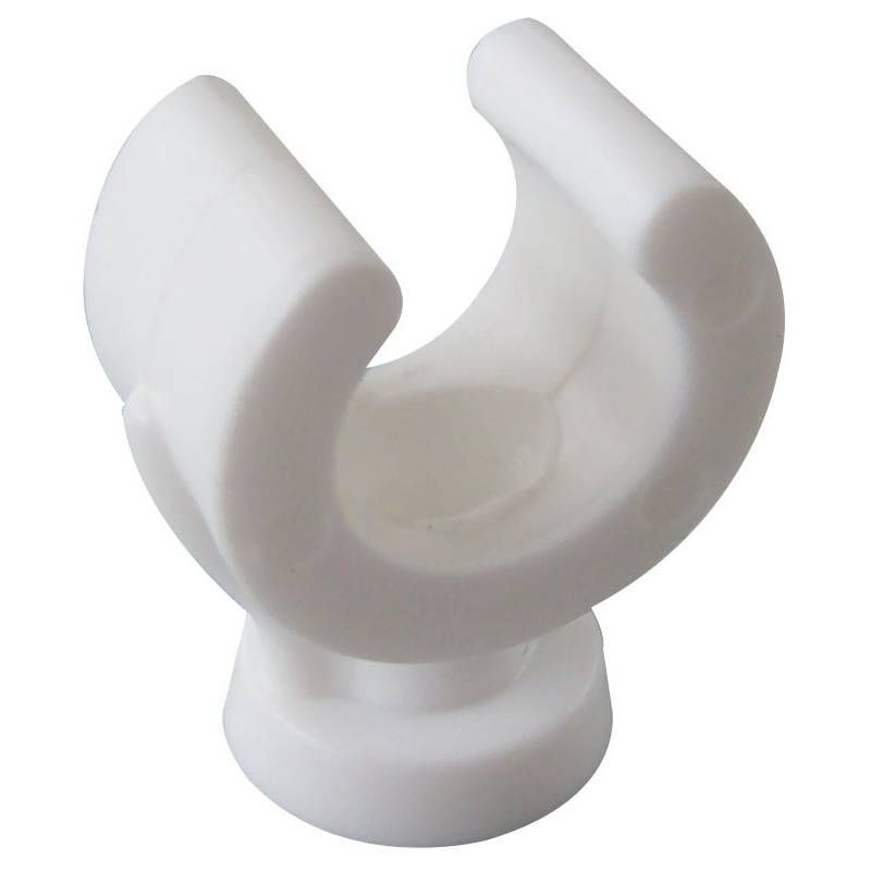 FM SINGLE CLIP OPEN PIPE CLIP 15mm WHITE P200