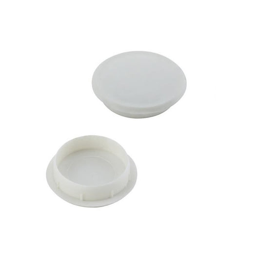 FORGEFIX FORHCC0M NO. 6-8 HINGED SCREW COVER CAPS WHITE (BAG 100)