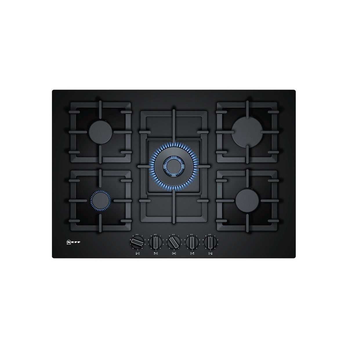 NEFF T27CS59S0 N70 GAS HOB BLACK TEMPERED GLASS