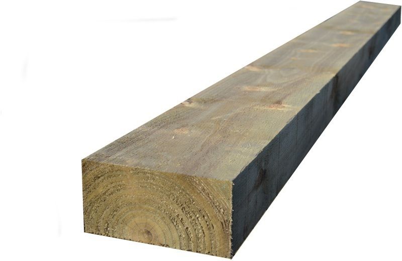 BSW 125 x 250mm x 2.4m SOFTWOOD UC3 GREEN TREATED FSC