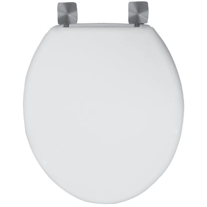 CELMAC EMERALD TOILET SEAT WHITE C/W STAINLESS STEEL HINGES SEM18WH