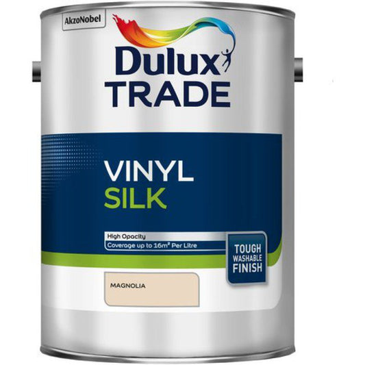 DULUX TRADE VINYL SILK EMULSION 5l MAGNOLIA 5091639