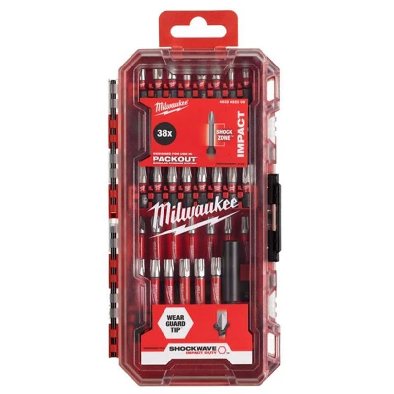 MILWAUKEE 4932492009 SHOCKWAVE CD SET 38pc 