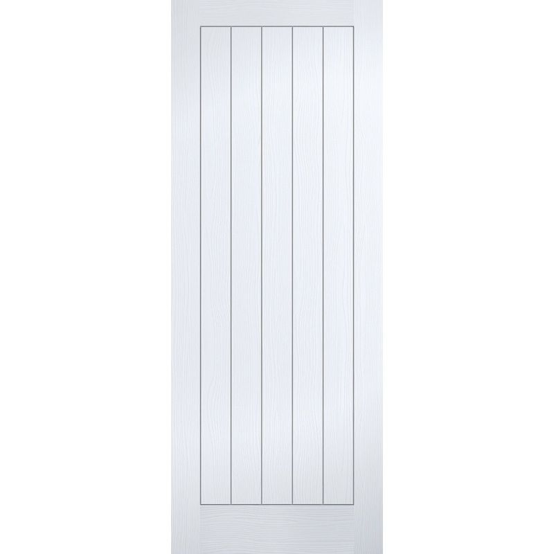LPD WHITE VERTICAL 5 PANEL INTERNAL DOOR 78 x 27" 1981 x 686 x 35mm TEXV5P27