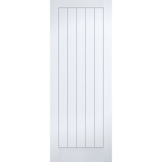 LPD WHITE VERTICAL 5 PANEL INTERNAL DOOR 78 x 27" 1981 x 686 x 35mm TEXV5P27