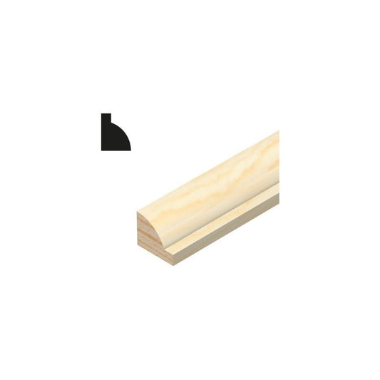 PINE GLASS BEAD 15 x 12 x 2400mm TM500