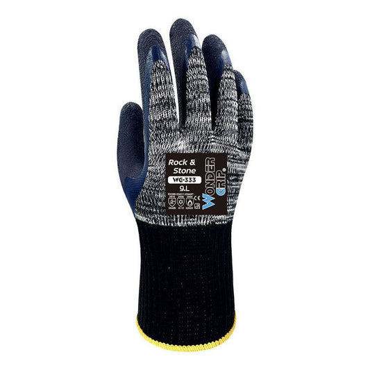 WONDER GRIP ROCK&STONE LATEX PALM THERMAL GLOVES LARGE WG333091