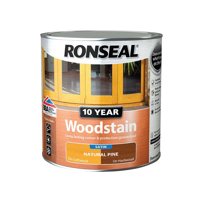 RONSEAL 10 YEAR WOODSTAIN 750ml NATURAL PINE 38677