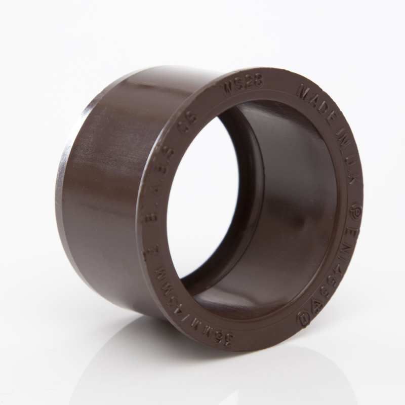 POLYPIPE ABS REDUCER 40 x 32mm BROWN WS28BR