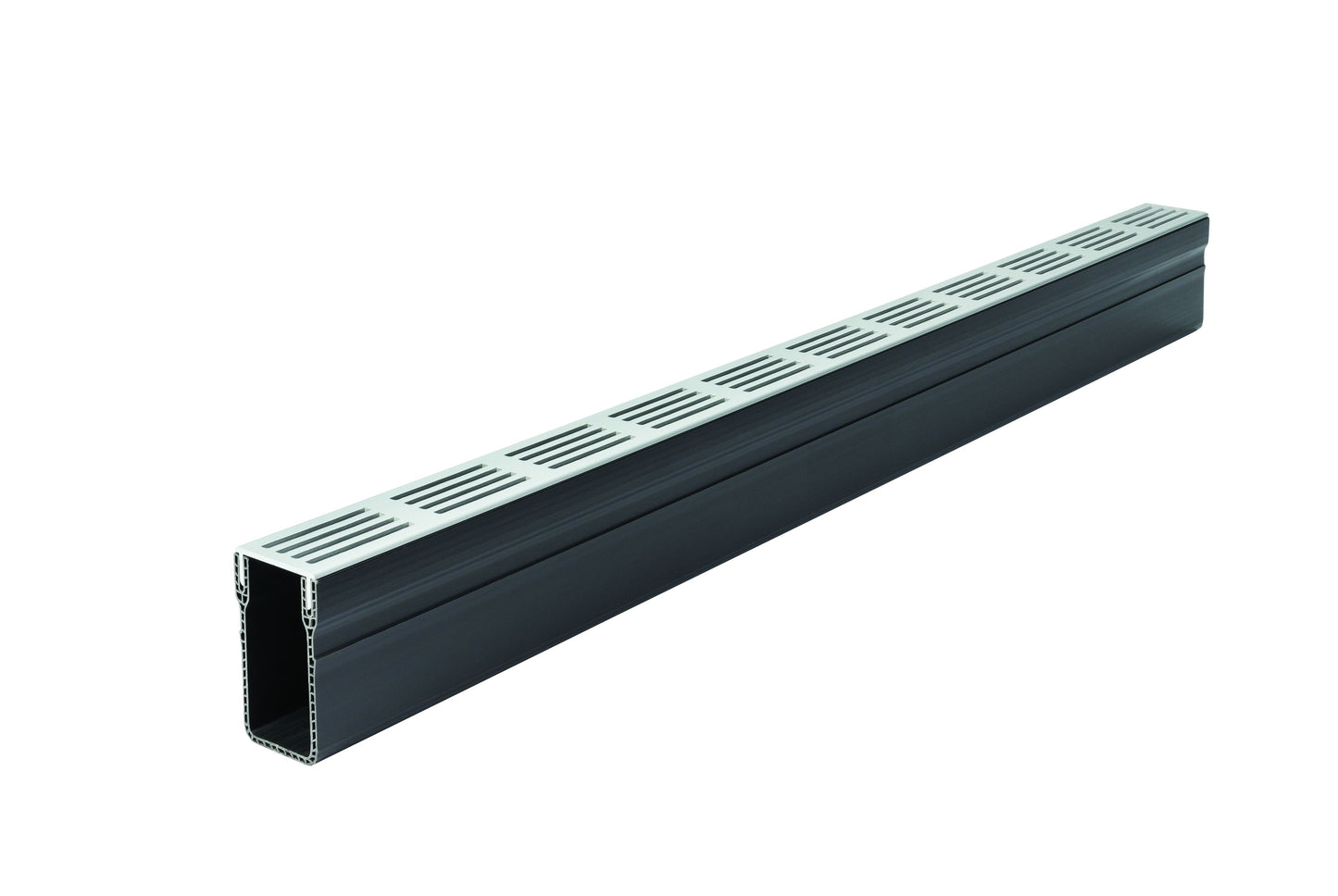 ACO THRESHOLD A15 DRAIN 1000 x 61 x 100mm SILVER ALUMINIUM GRATING 19000