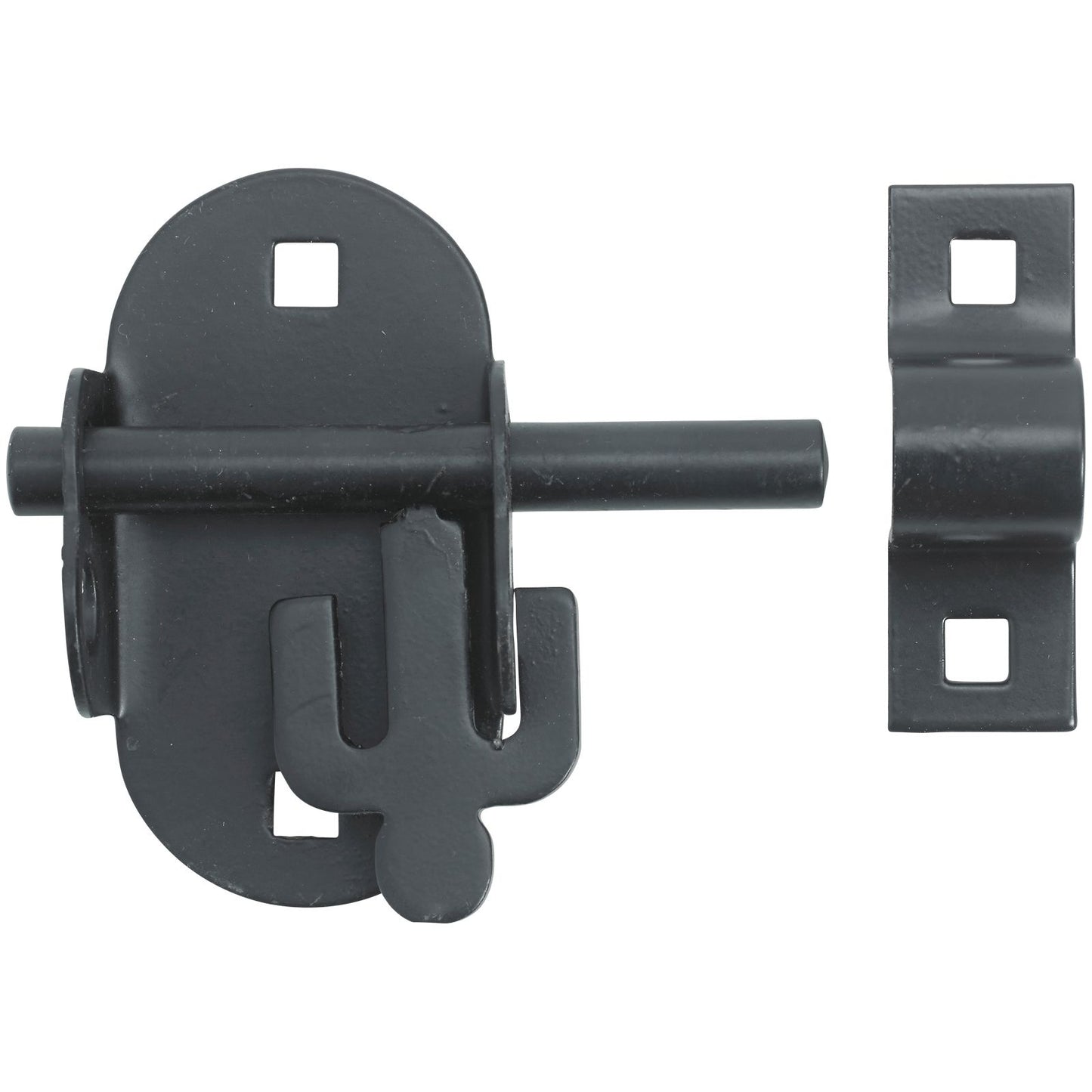 NO 4A BLACK OVAL PADBOLT PREPACKED 4A--PP0000BK