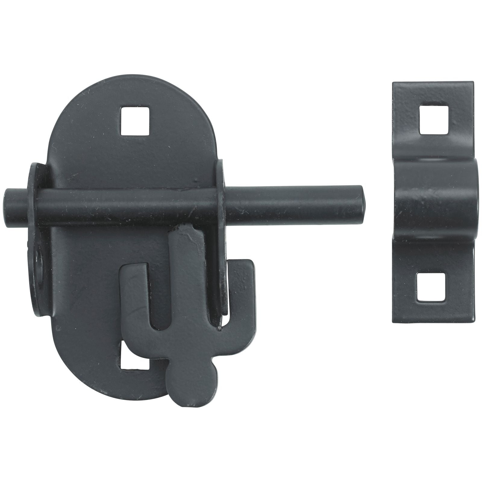 NO 4A BLACK OVAL PADBOLT PREPACKED 4A--PP0000BK