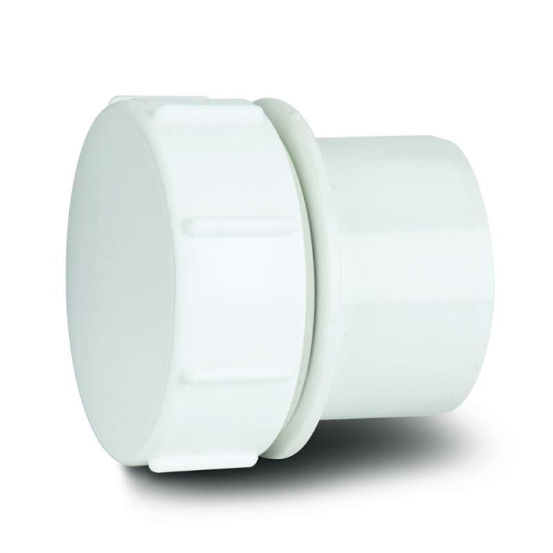 POLYPIPE MUPVC SCREWED ACCESS PLUG 40mm MU219 MU219W WHITE