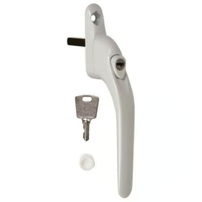 DUFFELLS TSS INLINE LOCKING ESPAG UPVC WINDOW HANDLES 40mm WHITE HB117SWH