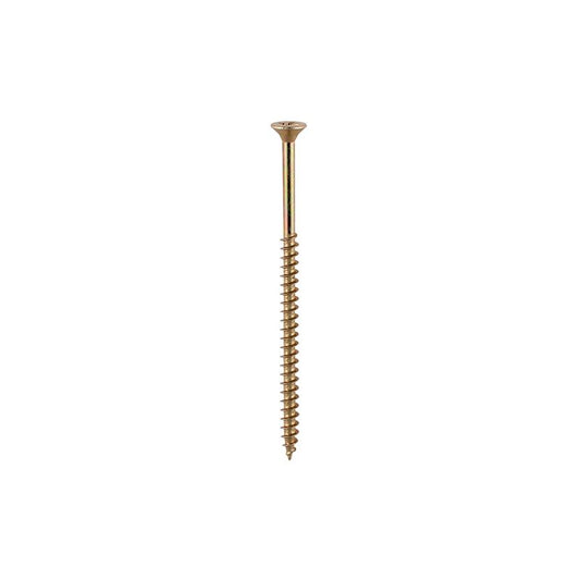 TIMCO COUNTERSUNK POZI CHIPBOARD SCREWS ZINC PASSIVATED 5.0 x 80mm (BAG 6) YELLOW 50080CHYP