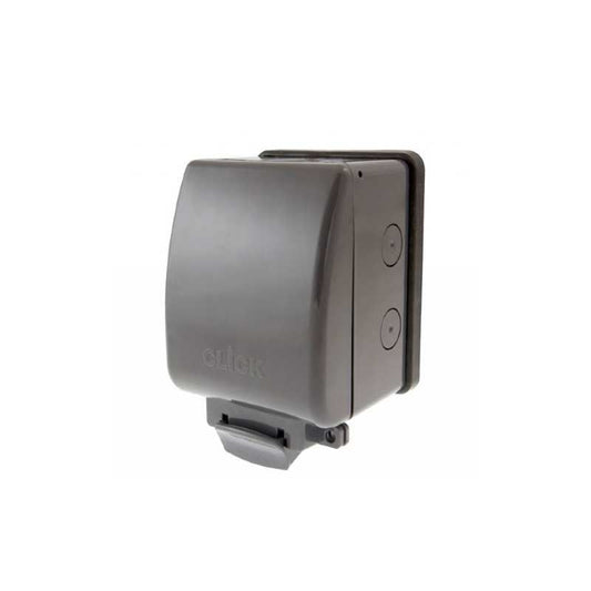 CLICK OA035AG IP66 1G SW SOCKET WEATHERPROOF