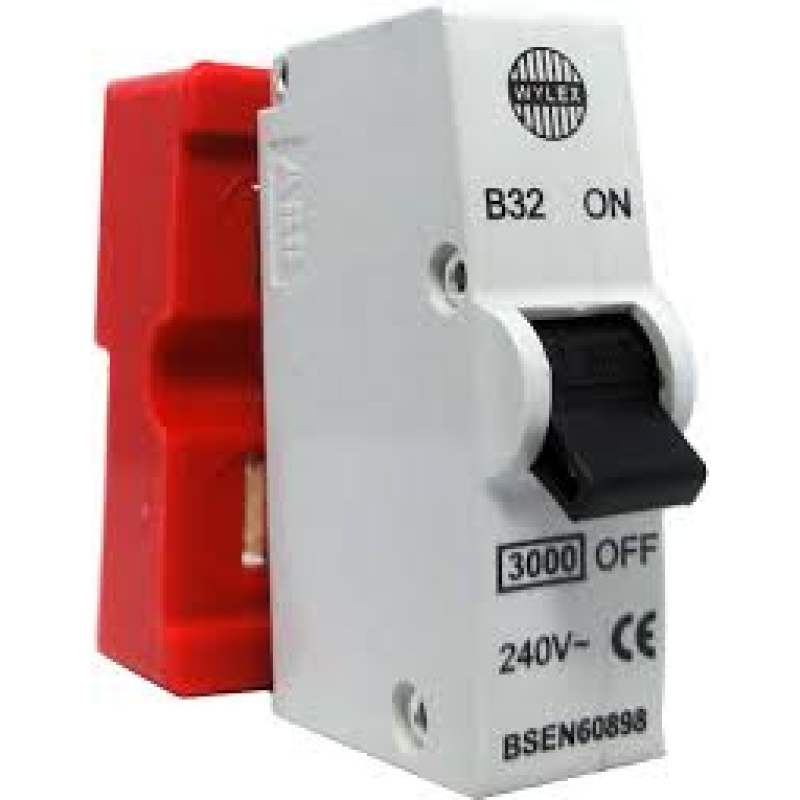 WYLEX B32 1-POLE TYPE B MCB 32a 6ka