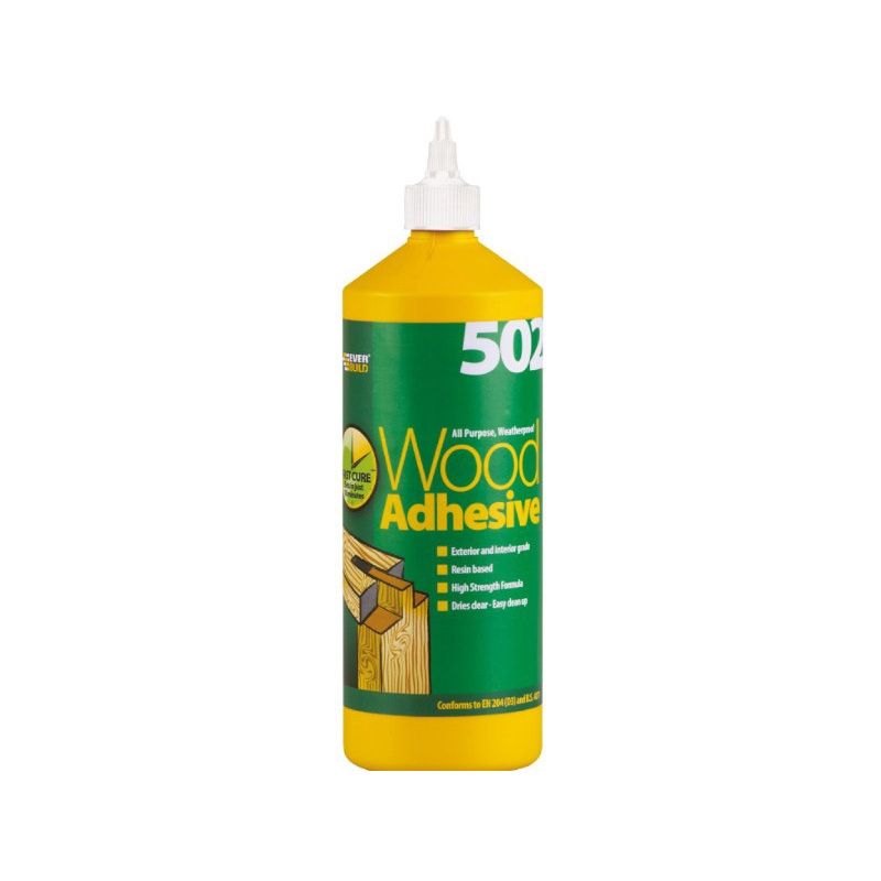 Everbuild 502 Weatherproof Wood Adhesive 1L Wood1