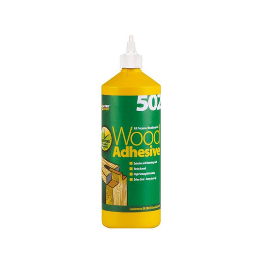 Everbuild 502 Weatherproof Wood Adhesive 1L Wood1