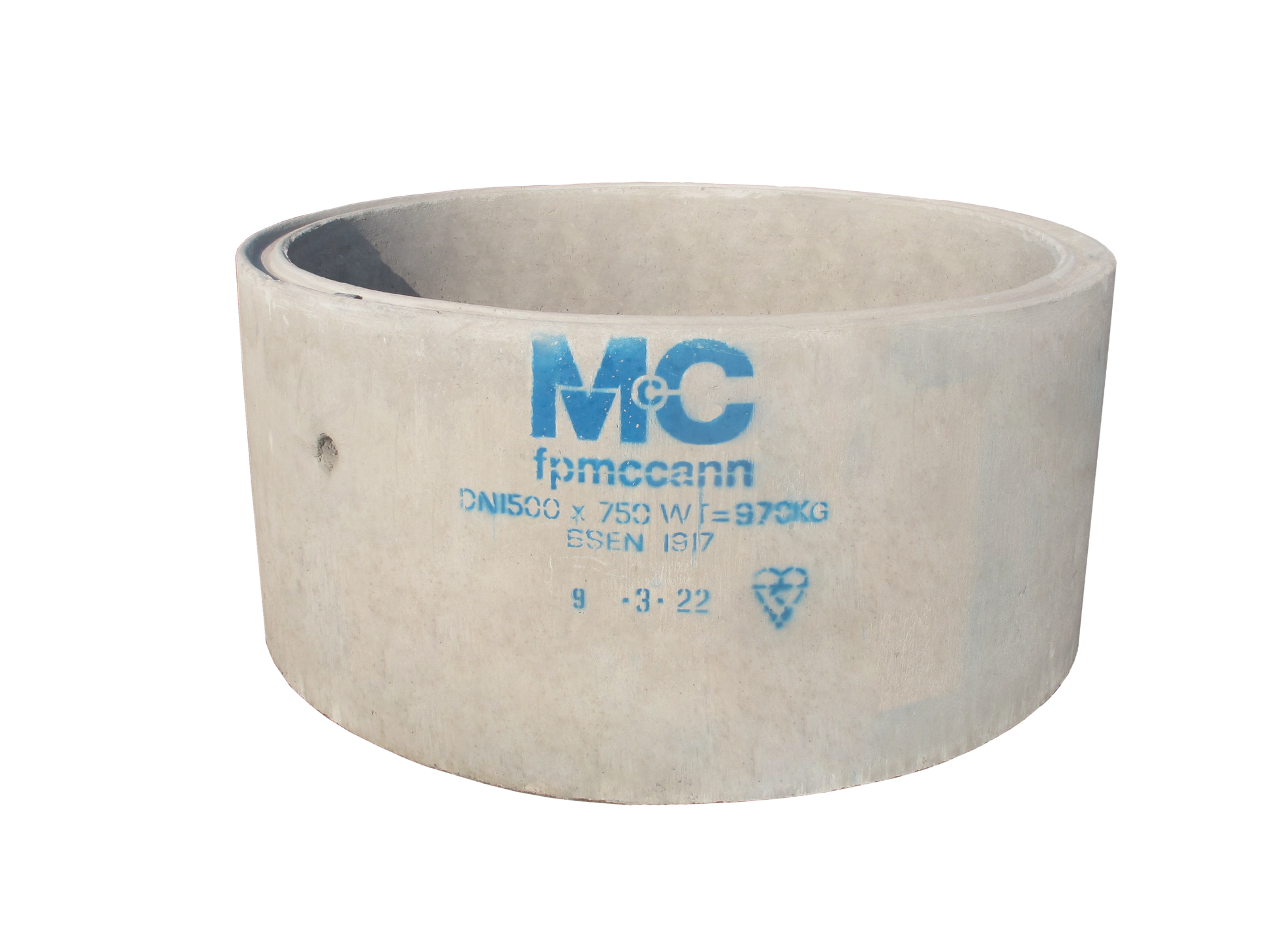 F P MCCANN 1500mm DIA x 750mm PCC CHAMBER RING 1419