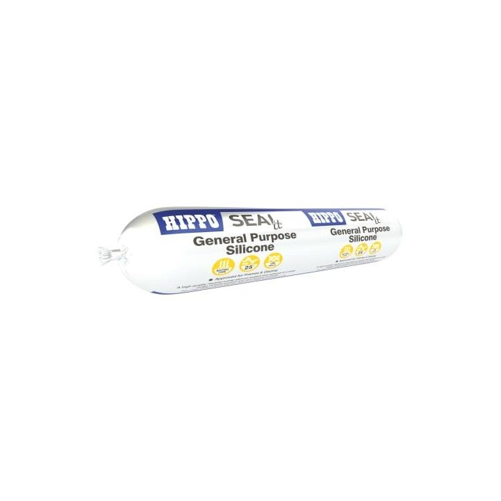 HIPPO GENERAL PURPOSE SILICONE 400ml ECO-PACK WHITE H18564