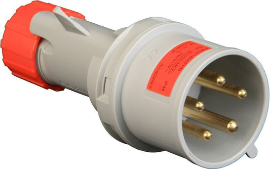 LEWDEN PM32/1800FPB PLUG IP44 32A 415V 3PN+E RED