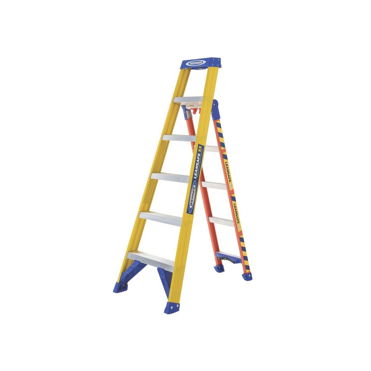 WERNER LEANSAFE 3-IN-1 FIBREGLASS LADDER 75071