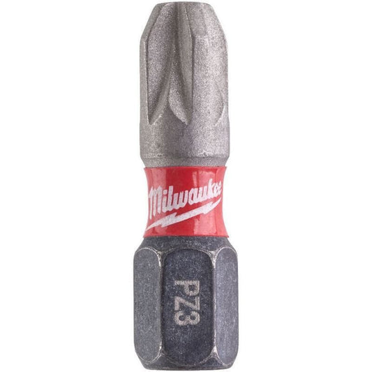 MILWAUKEE 4932472042 SHOCKWAVE POZIDRIVE SCREWDRIVER BITS Pz3 x 25mm (PACK 2)