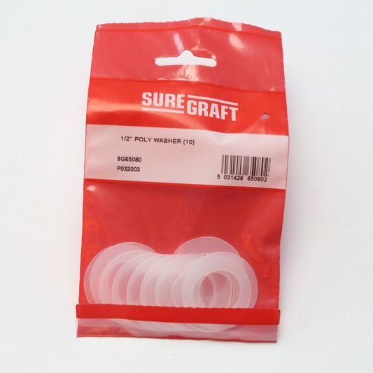 Suregraft Poly Washer Pk10 1/2in