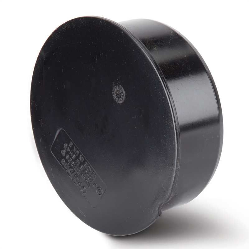 POLYPIPE SOIL SOCKET PLUG 110mm SH46 SH46B BLACK
