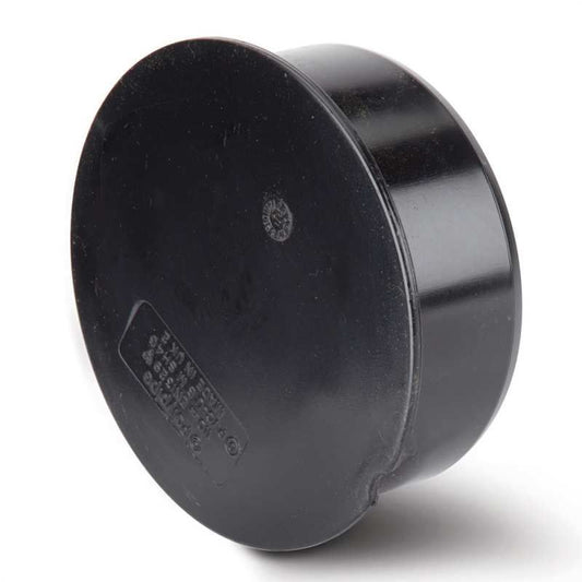 POLYPIPE SOIL SOCKET PLUG 110mm SH46 SH46B BLACK