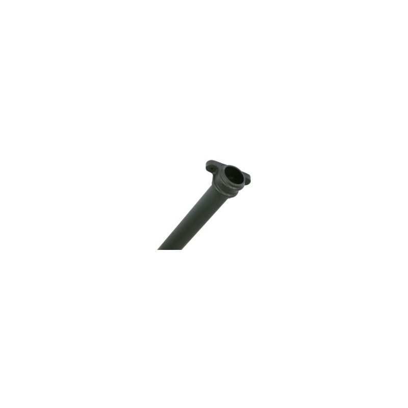 BRETT CAST IRON STYLE ROUND DOWNPIPE SOCKETED PIPE WITH LUGS 1.8m x 65mm BLACK BR2018LCI