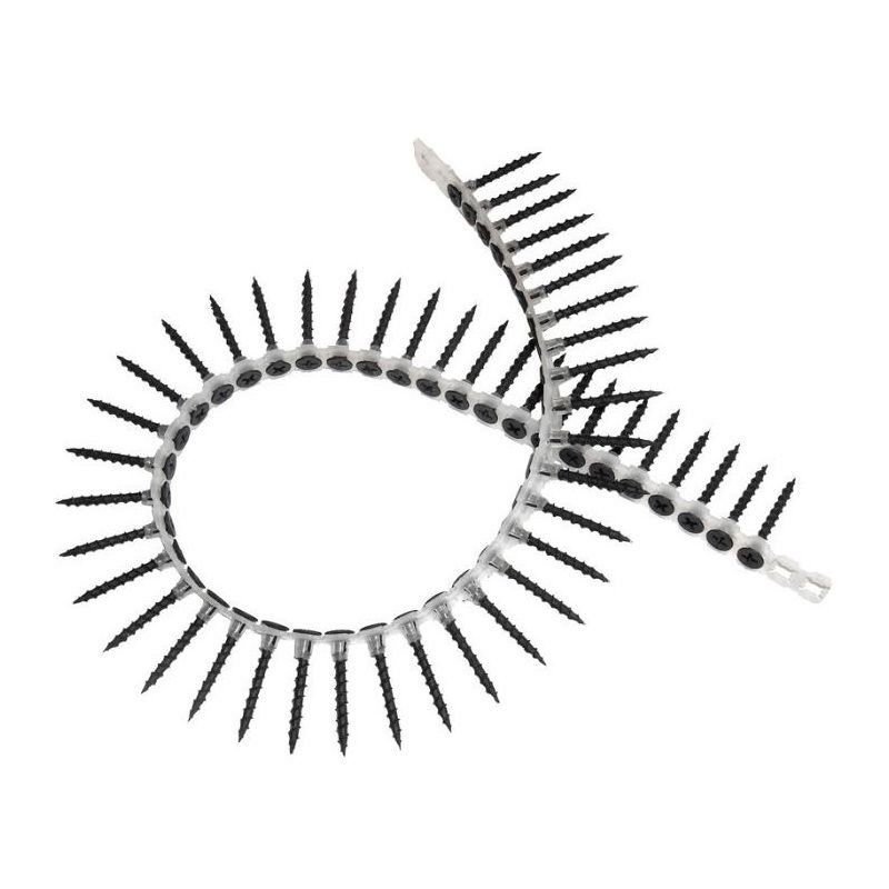 COLLATED DRYWALL SCREWS 3.5 x 55mm BLACK PHOSPHATE COARSE THREAD BOX 1000 SDL39055