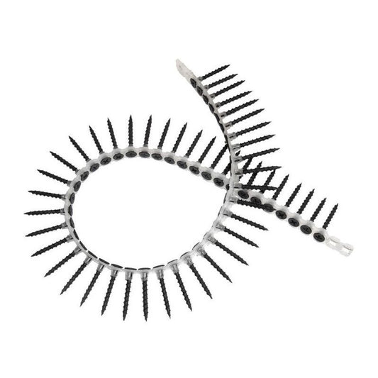 COLLATED DRYWALL SCREWS 3.5 x 55mm BLACK PHOSPHATE COARSE THREAD BOX 1000 SDL39055
