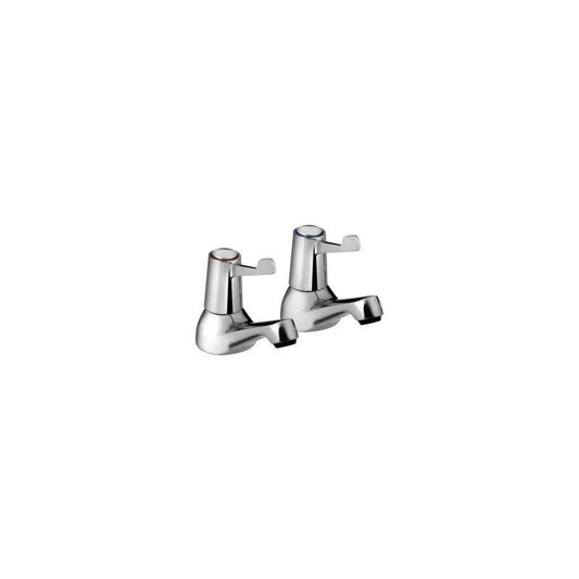 BRISTAN VAL23/4CCD LEVER CERAMIC DISC BATH TAPS C/W 3" LEVERS (PAIR) CHROME