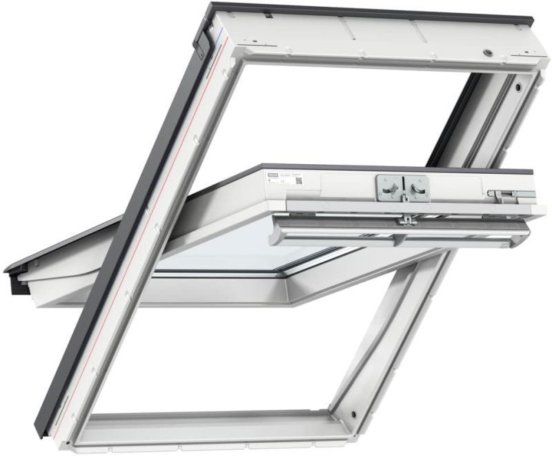 Velux GGU UK04 0070 Centre Pivot Roof Window M-Free 70-Pane 134 x 98cm White