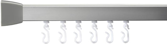 CROYDEX GP85700 PROFILE 800 ANGLED L-SHAPED SHOWER RAIL 760 x 1675mm SILVER