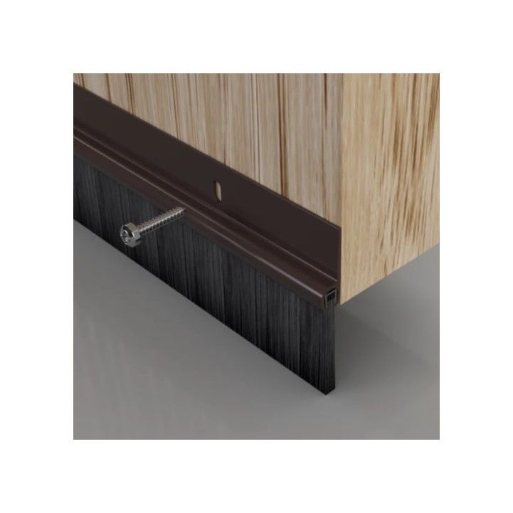 STORMGUARD BOTTOM DOOR STRIP PLASTIC 838mm BROWN 02SG0200838B
