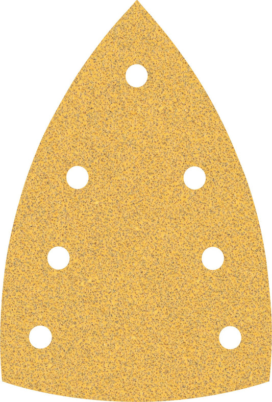 BOSCH 2608901115 PACK OF 10 VELCRO BACKED DELTA SANDING SHEETS 60 GRIT 100 x 150mm